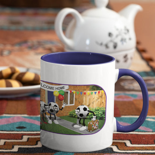 Football's Coming Home Coloured Mug