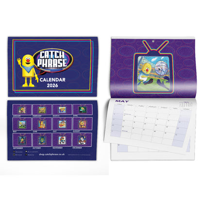 Catchphrase 2026 Wall Calendar – Official TV Show Calendar | A4 to A3 Size