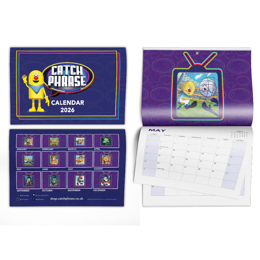 Catchphrase 2026 Wall Calendar – Official TV Show Calendar | A4 to A3 Size